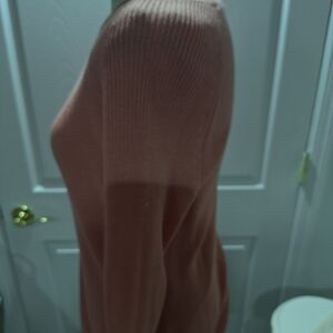 croft & barrow Scoop Neck Ribbed Sweater in Dusty Rose